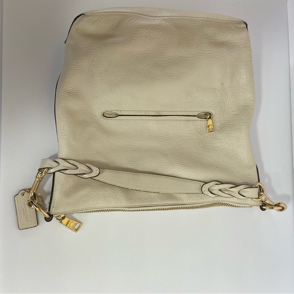 Coach Pebbled Leather white Shoulder Bag - Picture 11 of 13